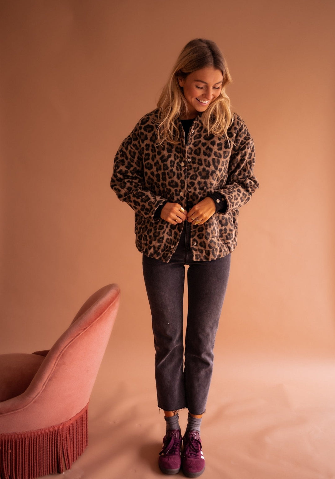 Dascha - Trendige Jacke mit Leopardenmuster