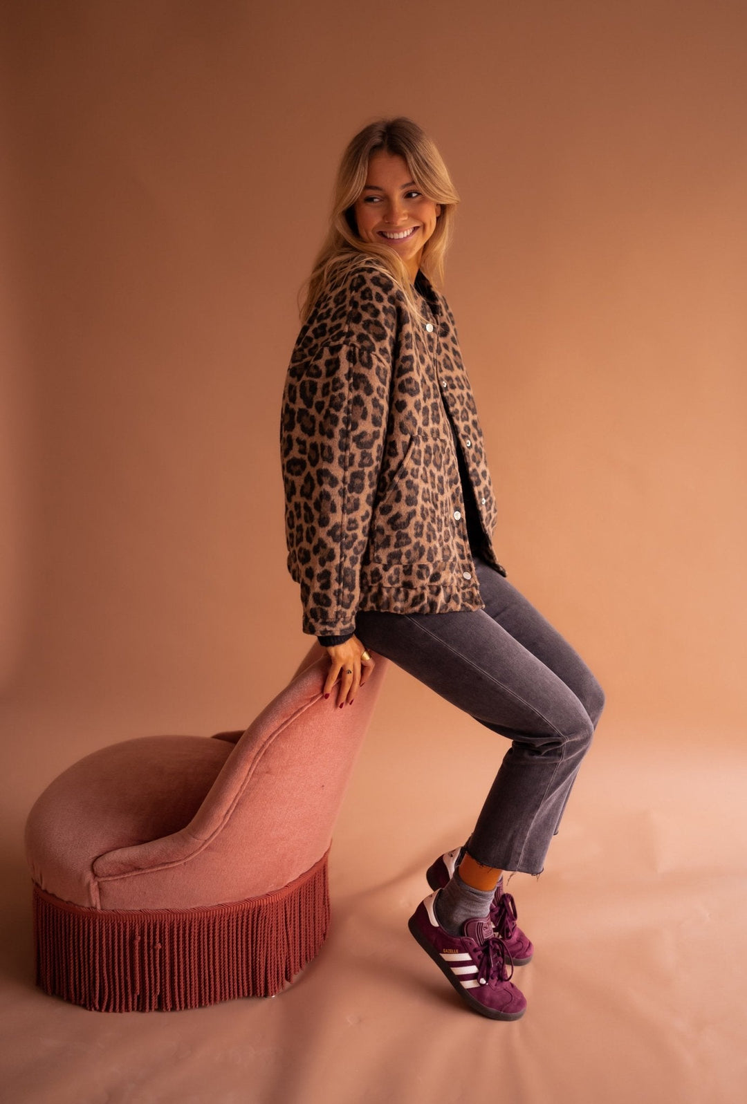 Dascha - Trendige Jacke mit Leopardenmuster